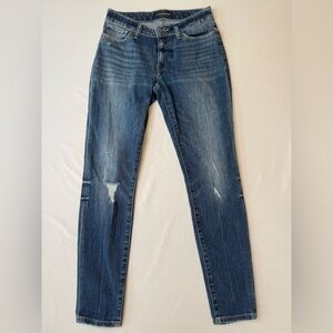 Lucky Brand Skinny Jeans Size 4 (27) Distressed Medium Wash Stretch